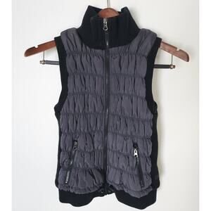 Calvin Klein Performance Quilted MP 3 Pocket Puffer Vest Womens M Zip Front Y2K